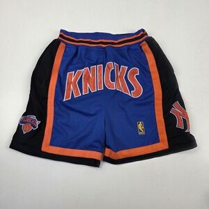 New York Knicks Shorts Mens 2XL Blue NBA Basketball Just Don 1996 97 Made USA